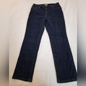L.L. Bean True Shape High Rise Slim Leg Jeans, 14 Tall